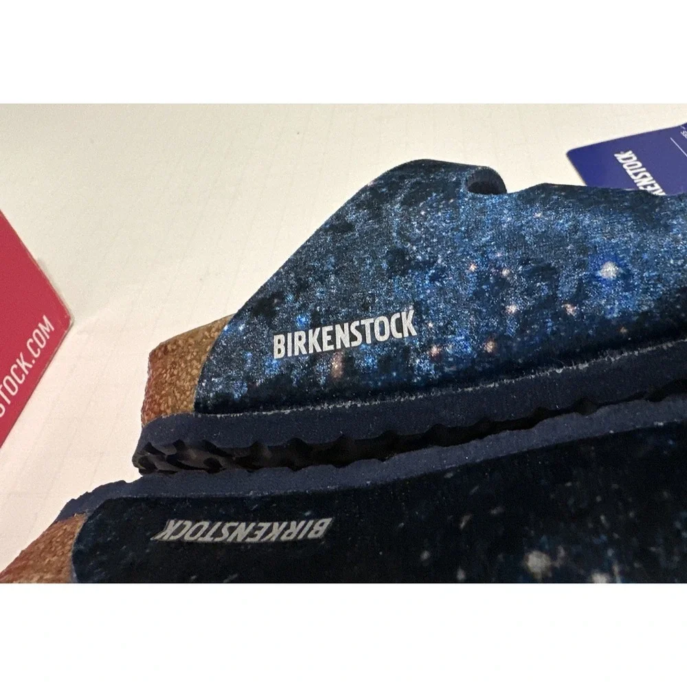 Birkenstock Kids EU 26 US 8 Florida Sandals Velvet Milky‎ Way Blue Narrow Fit